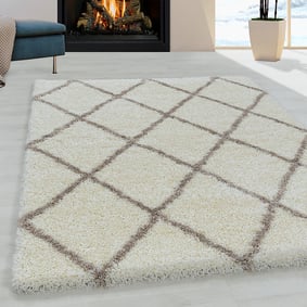 Berber vloerkleed - Agadir Lines Creme/Beige