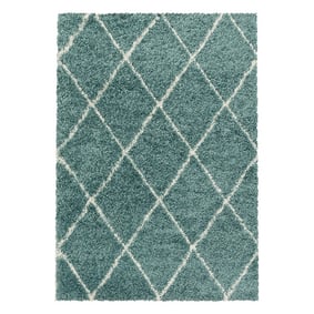 Berber vloerkleed - Agadir Lines Blauw/Creme - product