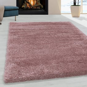 Hoogpolig vloerkleed - Fuzzy Roze