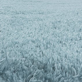 Rond hoogpolig vloerkleed - Fuzzy Lichtblauw - sfeer