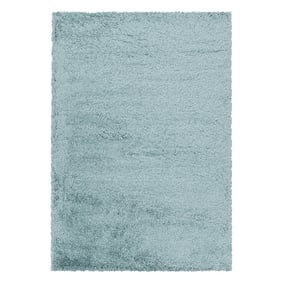 Hoogpolig vloerkleed - Fuzzy Lichtblauw - product
