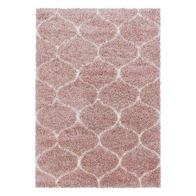 Berber vloerkleed - Agadir Circle Roze/Creme - product