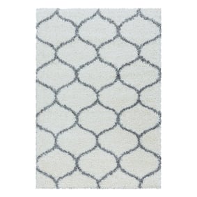 Berber vloerkleed - Agadir Circle Creme/Grijs - sfeer
