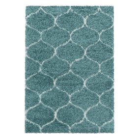 Berber vloerkleed - Agadir Circle Blauw/Creme - product