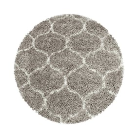 Rond berber vloerkleed - Agadir Circle Beige/Creme