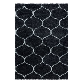 Berber vloerkleed - Agadir Circle Antraciet/Creme - sfeer