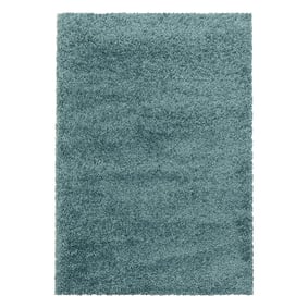 Hoogpolig vloerkleed - Softy Blauw/Groen - sfeer