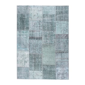 Patchwork Vloerkleed - Estate Blauw/Groen - product