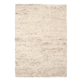 Hoogpolig Wollen vloerkleed - Royal Creme / Taupe Gemeleerd - sfeer
