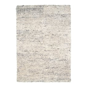 Hoogpolig Wollen vloerkleed - Royal Creme / Grijs Gemeleerd - sfeer