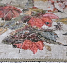 Rond Bloemen vloerkleed - Fleur Multi - sfeer