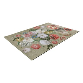 Bloemen vloerkleed - Fleur Beige/Multi - product