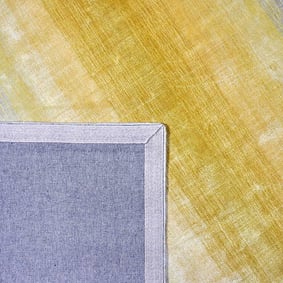 Viscose vloerkleed - Rachelle Geel - sfeer