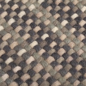 Wollen vloerkleed - Paigee Grijs/Beige - sfeer