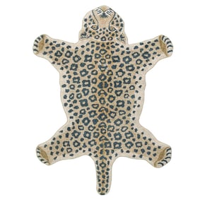 Wasbaar kindervloerkleed - Wild Panter Naturel - product