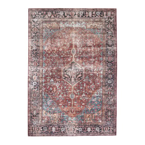 Vintage vloerkleed - Lugan Bordeauxrood - sfeer