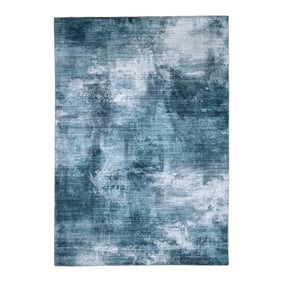 Modern vloerkleed - Strong Turquoise - sfeer