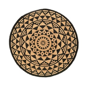 Rond jute vloerkleed - Henna Maya Naturel - product