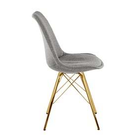 Kuipstoel - Jens Grijs - Goud frame - sfeer