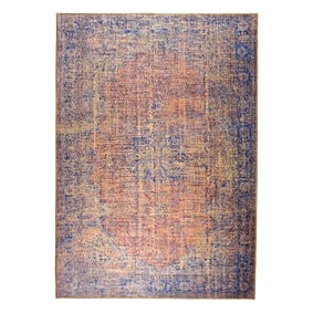 Vintage vloerkleed - Nadine Kayde Blauw Rood