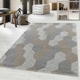 Modern vloerkleed - Regal Pentagon Beige