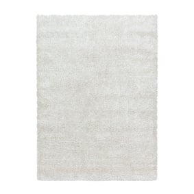 Hoogpolig vloerkleed - Blushy Creme/Wit - sfeer