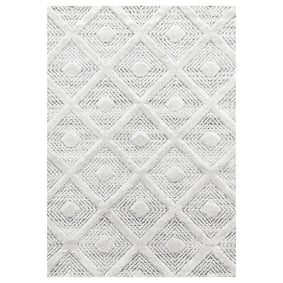 Scandinavisch vloerkleed - Pitea Ethno Creme/Grijs - sfeer