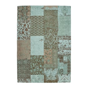 Patchwork vloerkleed - Splendid Turquoise - product