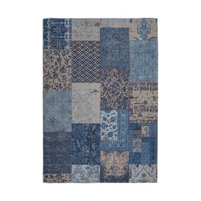 Patchwork vloerkleed - Splendid Blauw - product