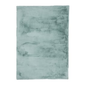 Zacht Hoogpolig vloerkleed - Comfy Supreme Blauw/Groen - sfeer