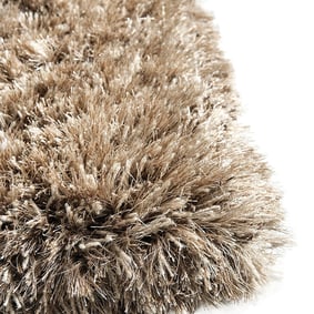 Rond Hoogpolig vloerkleed - Richmond Bruin 600 - sfeer