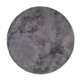 Rond Hoogpolig vloerkleed - Comfy Supreme Antraciet - sfeer