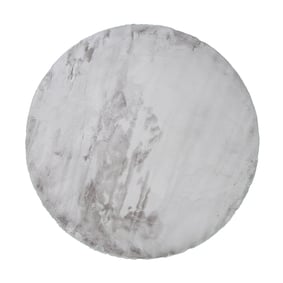 Rond Hoogpolig vloerkleed - Comfy Supreme Grijs - sfeer
