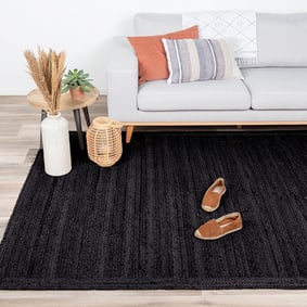 Jute vloerkleed - Fair Zwart