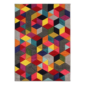 Modern vloerkleed - Spectro Dynamic Multicolor - sfeer