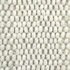 Wollen vloerkleed - New Loop Creme/Wit 815
