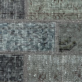 Patchwork vloerkleed - Vinto Donkergroen