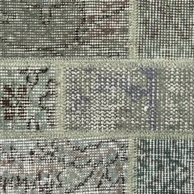 Patchwork vloerkleed - Vinto Olijfgroen