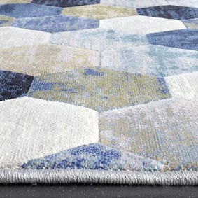 Modern vloerkleed - Amado Blauw 5161 - product