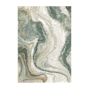 Modern vloerkleed - Aspen Groen 7270 - sfeer