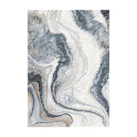 Modern vloerkleed - Aspen Blauw 8656 - sfeer