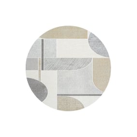 Rond modern vloerkleed - Verwood 6191