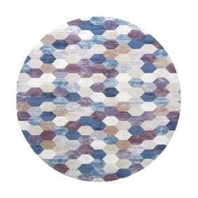 Rond modern vloerkleed - Amado Multicolor 9191