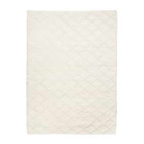 Wol gevlochten vloerkleed - Knit Creme - sfeer