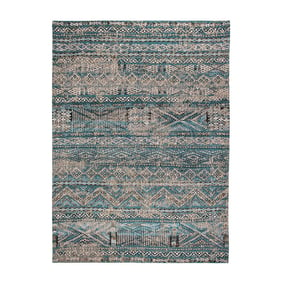 Vintage vloerkleed - Antiquarian Kilim Blauw 9110 - product