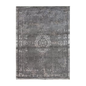 Vintage vloerkleed - Fading World Medaillon Grijs 9148 - sfeer