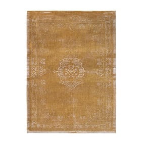Vintage vloerkleed - Fading World Medaillon Okergeel 9145 - sfeer