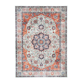 Vintage vloerkleed - Imagine Medaillon Groen - sfeer