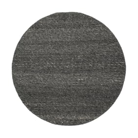 Rond wollen vloerkleed - Feline Antraciet/Gemeleerd - sfeer
