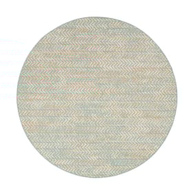Rond modern buitenkleed - Playa Aztec Groen - product